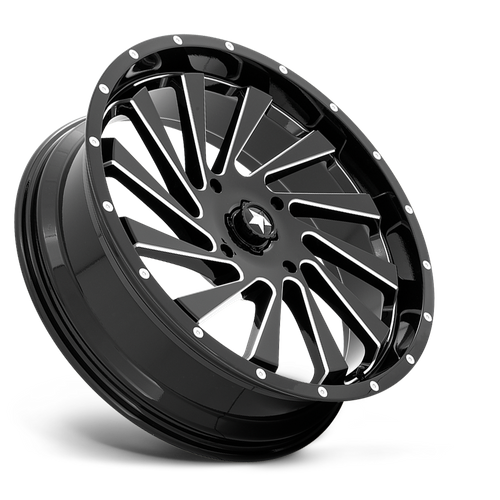 MSA Offroad Wheels M46 Blade Utv 22X7 4X156 +0MM Gloss Black Milled