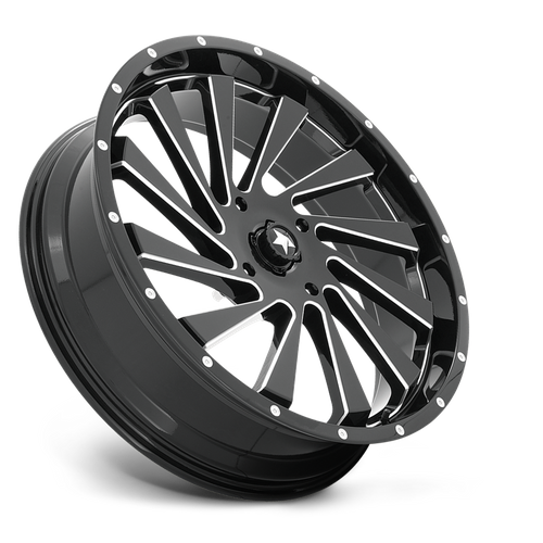 MSA Offroad Wheels M46 Blade Utv 24X7 4X137 +0MM Gloss Black Milled