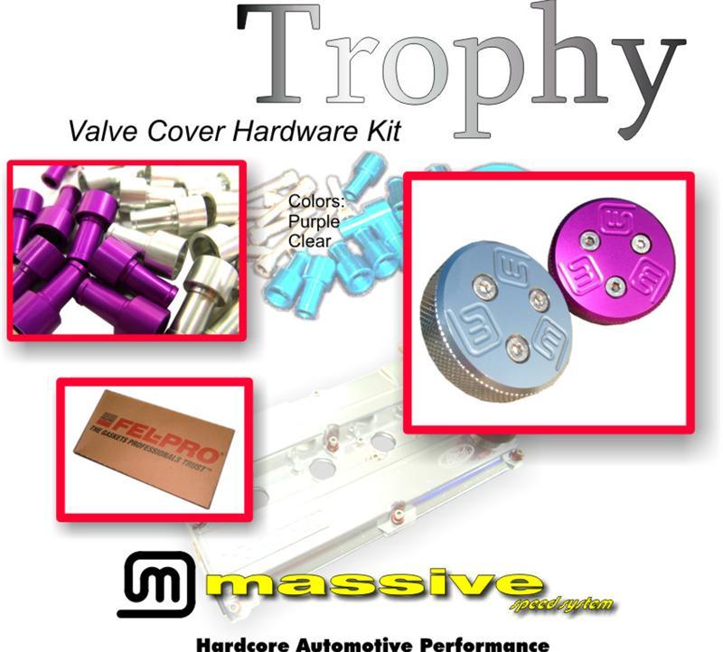 MSS Trophy Engine Cam Valve Cover Kit Focus SVT ST170 2.0 w SS Hardware Cap - Massive Speed System
