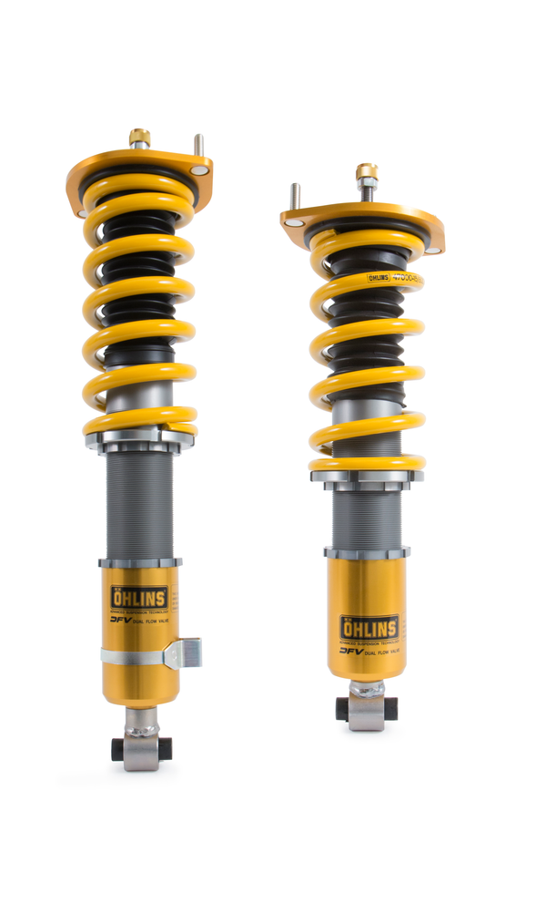 Ohlins 90-05 Mazda Miata (NA/NB) Road & Track Coilover System - MAS MI20S1 for 1990-2005 Mazda Miata - front view