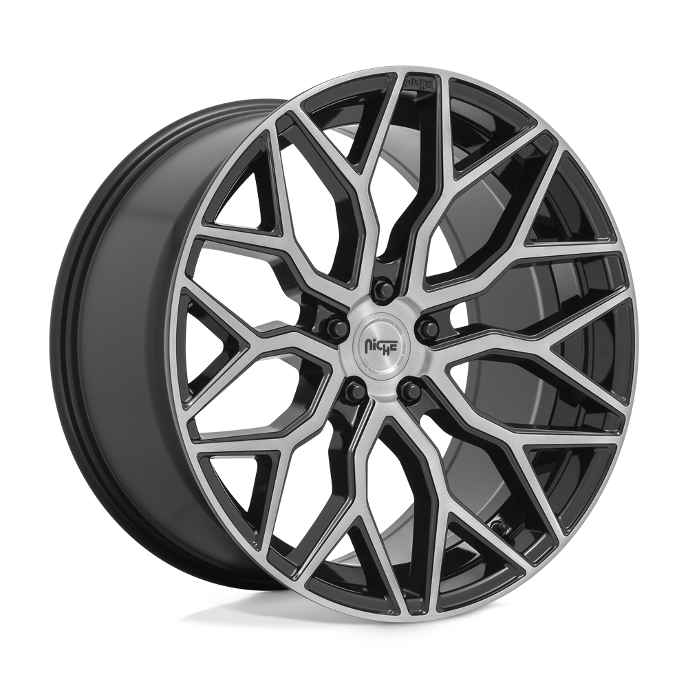 Niche 1PC M262 Mazzanti 20X9 5X120 +35MM Gloss Black Brushed Face