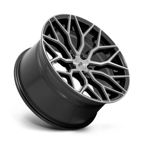 Niche 1PC M262 Mazzanti 20X9 5X112 +27MM Gloss Black Brushed Face