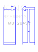 King Engine Bearings Mercedes Benz Om 651.911-913 Sputter Replace (Size +0.25mm) Main Bearing Set - MB1284SV0.25
