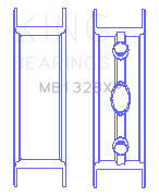 King Engine Bearings Gm Vortec /Ls-Series Gen Iii Iv (Size STDX) Main Bearing Set - MB1328XPSTDX
