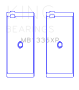 King Engine Bearings Kawasaki ZX-14 (2006-2011) #1/3/5 (Size STD) Main Bearing Set - MB1336XPSTD-4