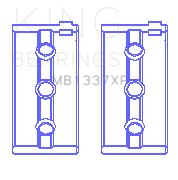 King Engine Bearings Kawasaki ZX-14 (2006-2011) #2/4 (Size STD) Main Bearing Set - MB1337XPSTD-4