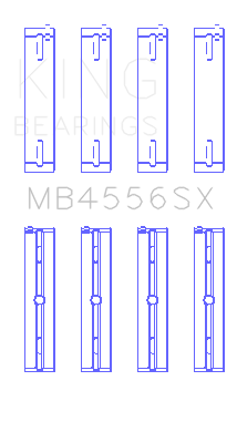 King VM Motori A630/L630 Ecodiesel 3.0L Main Bearing Set - MB4556SX