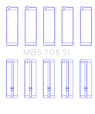 King Hyundai i30 G4FC Main Bearing Set - MB5706SI