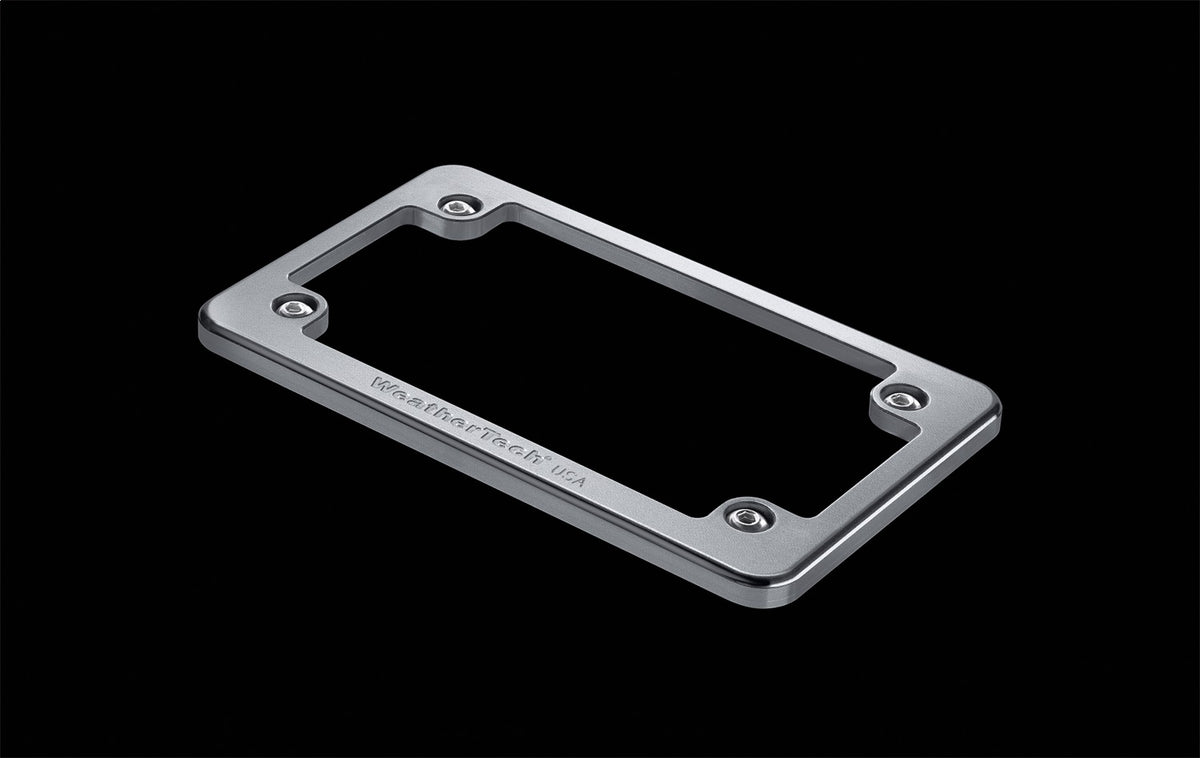 Weathertech - Billet License Plate Frame - Silver - 8ALPF2