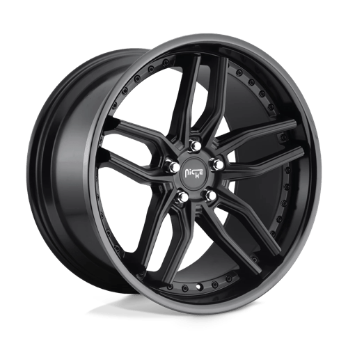 Niche 1PC M194 Methos 19X8.5 5X120 +35MM Gloss Black Matte Black