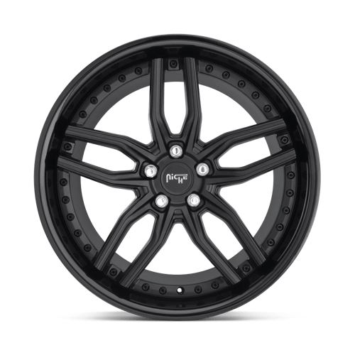 Niche 1PC M194 Methos 19X9.5 5X120 +35MM Gloss Black Matte Black