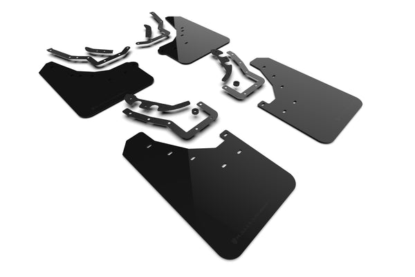 Rally Armor 2024 Toyota Tacoma Black UR Mud Flap w/ Metallic Black Logo - MF114-UR-BLK-MBK for 2024-2026 Toyota Tacoma - fron