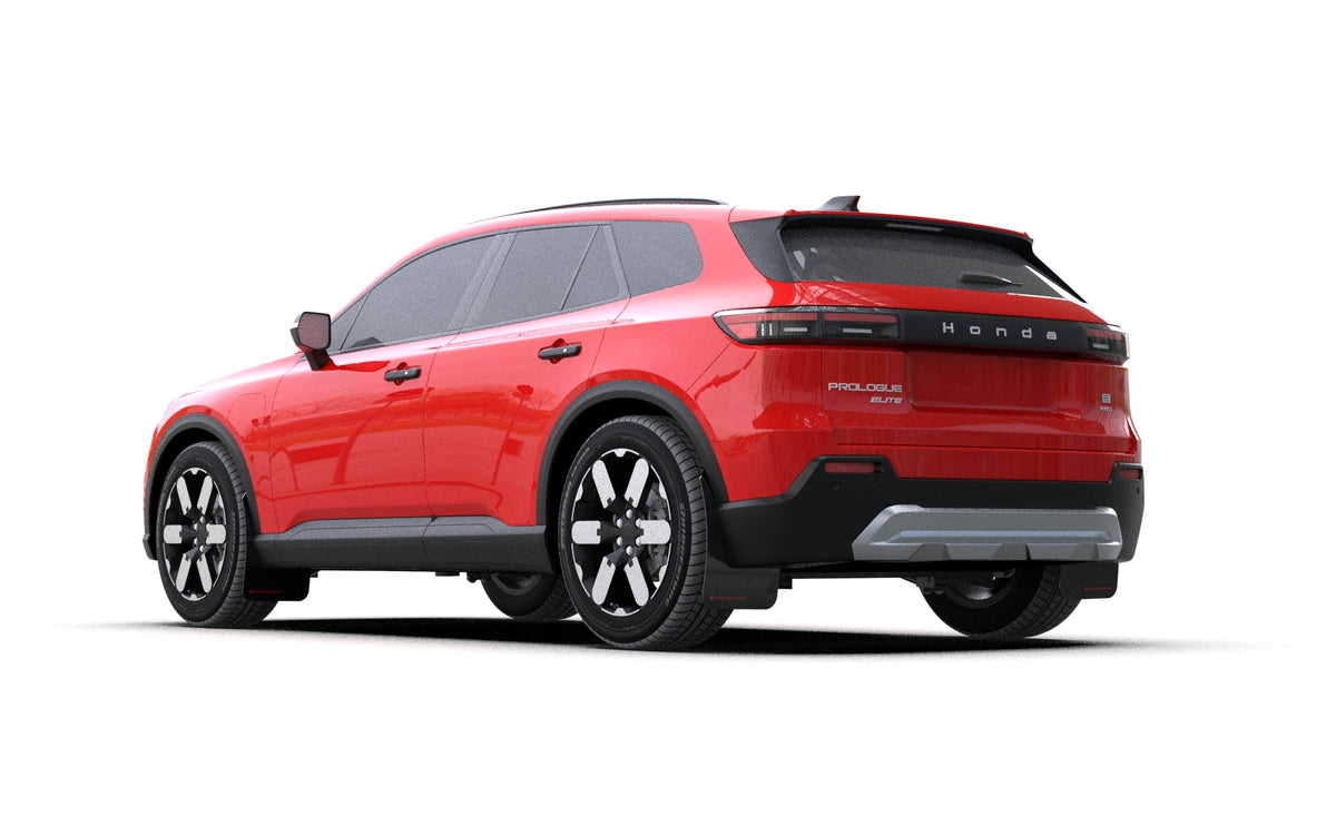 Rally Armor 24-25 Honda Prologue Black Mud Flap - Red Logo - MF144-UR-BLK-RD
