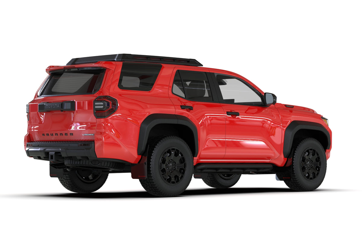 Rally Armor 2025+ Toyota 4Runner Black UR Mud Flap w/ Red Logo - MF148-UR-BLK-RD