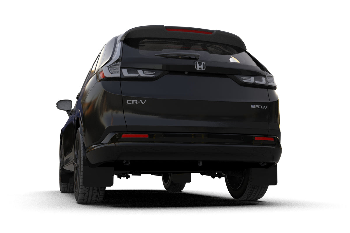 Rally Armor 23-26 Honda CR-V Black Mud Flap - Metallic Black Logo - MF149-UR-BLK-MBK