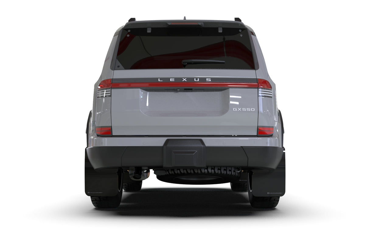 Rally Armor 24-25 Lexus GX 550 Luxury Premium Black Mud Flap - Silver Logo - MF162-UR-BLK-SIL