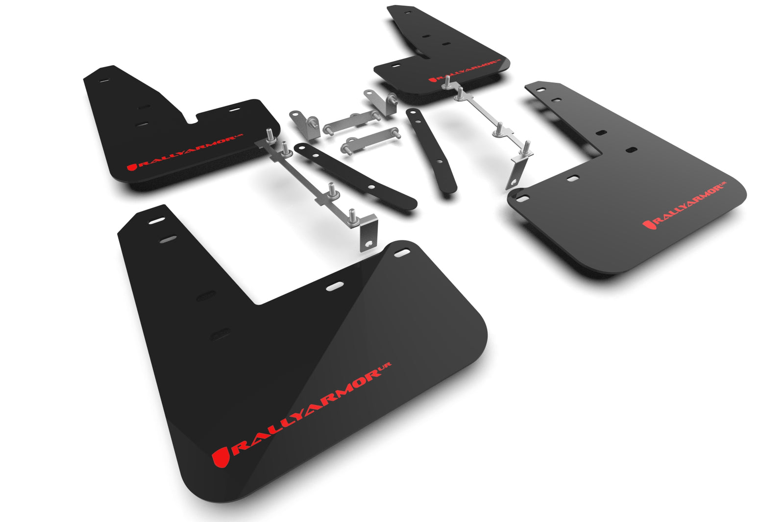 Rally Armor 2023 Toyota GR Corolla Black UR Mud Flap w/ Red Logo - MF89-UR-BLK-RD for 2023-2026 Toyota GR Corolla - front vie