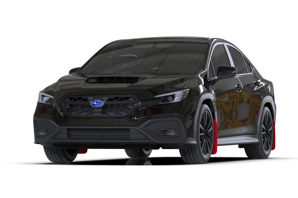 Rally Armor 2022+ Subaru WRX Red UR Mud Flap Altered Font Black Logo - MF92-UR-RD/BLK-X