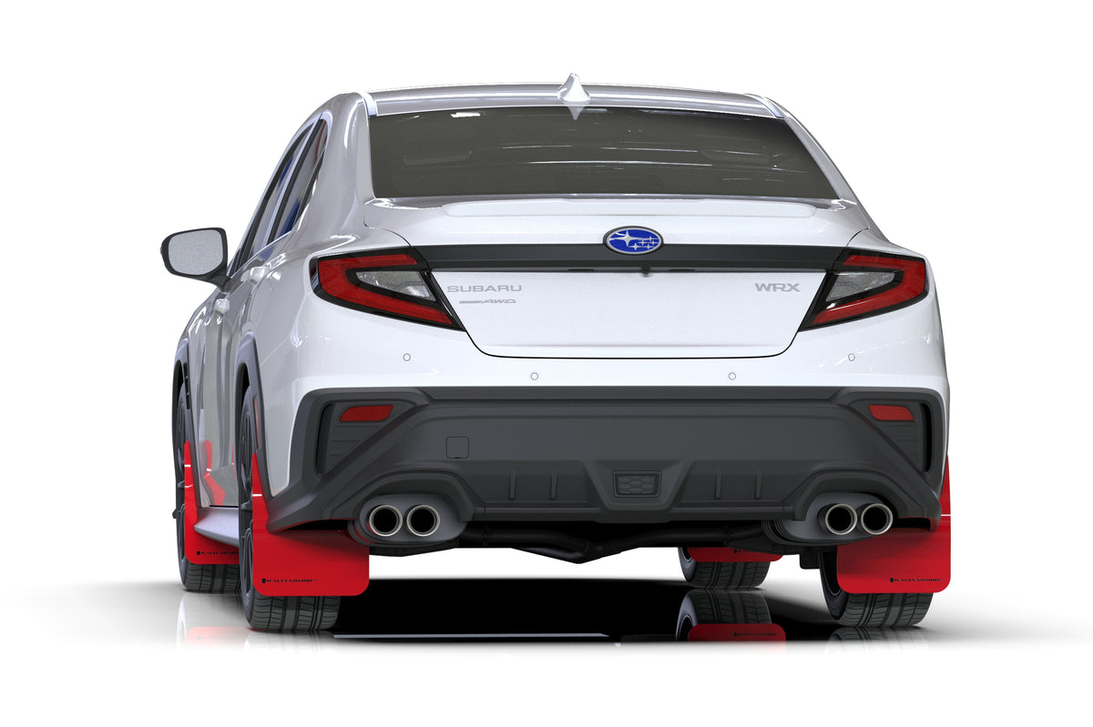 Rally Armor 2022 Subaru WRX Red UR Mud Flap w/ Black Logo - MF92-UR-RD/BLK