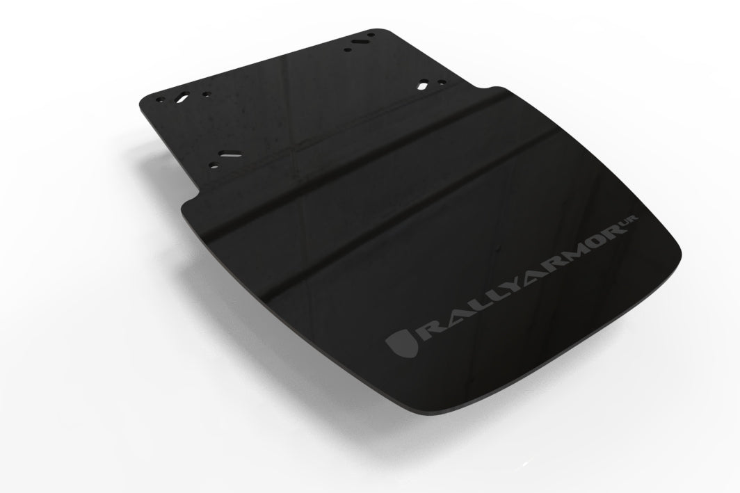 Rally Armor 19-24 Can-Am Ryker (Rally Ed. & Sport) Black UR Mud Guard Red Logo - MF95-UR-BLK/RD