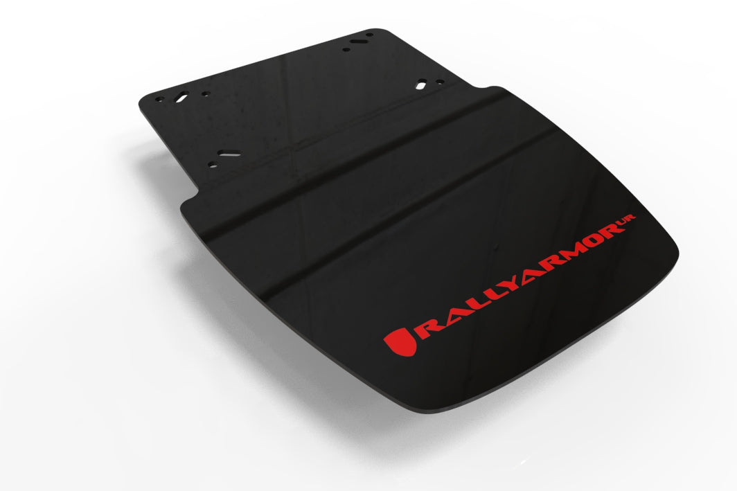 Rally Armor 19-24 Can-Am Ryker (Rally Ed. & Sport) Black UR Mud Guard Red Logo - MF95-UR-BLK/RD by Rally Armor - front view