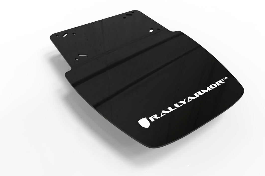 Rally Armor 19-24 Can-Am Ryker (Rally Ed. & Sport) Black UR Mud Guard Red Logo - MF95-UR-BLK/RD