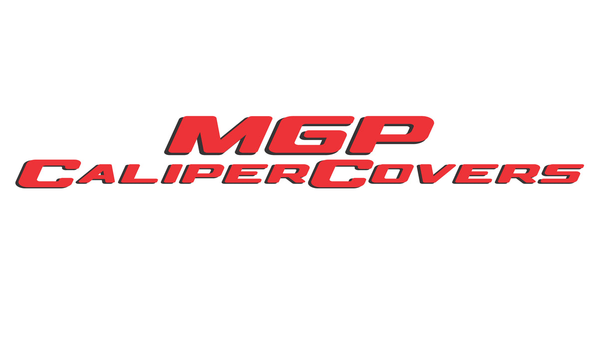 MGP 4 Caliper Covers Engraved Front &amp; Rear 21-25 Grand Cherokee - Red w/ Jeep Logo - 42026SJEPRD