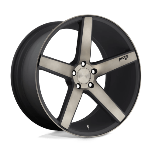 Niche 1PC M134 Milan 20X8.5 5X114.3 +35MM Matte Black Ddt Machined