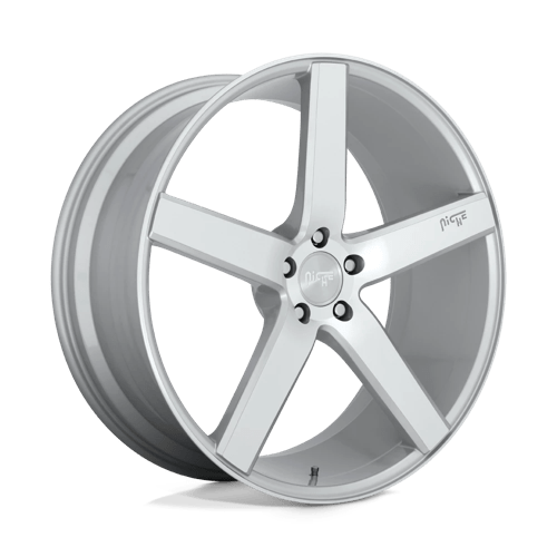 Niche 1PC M135 Milan 20X8.5 5X114.3 +35MM Gloss Silver Machined