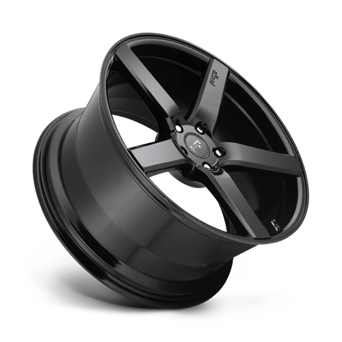 Niche 1PC M188 Milan 20X8.5 5X114.3 +35MM Gloss Black
