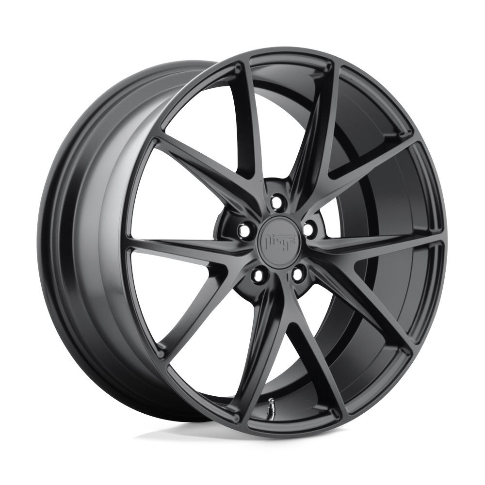Niche 1PC M117 Misano 22X9 5X108 +38MM Matte Black