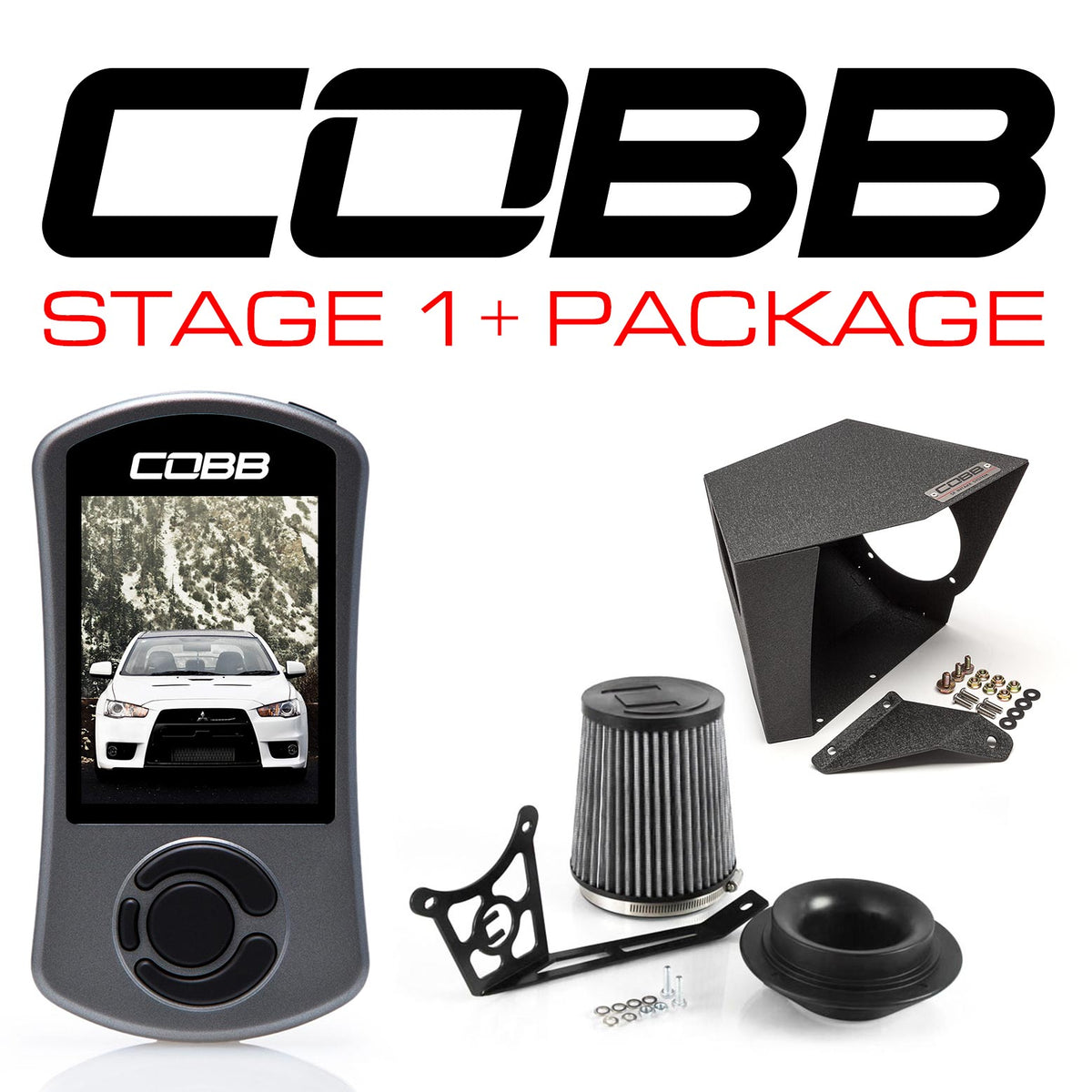 Cobb 08-15 Mitsubishi Evo X Stage 1+ Power Package - MIT002001P