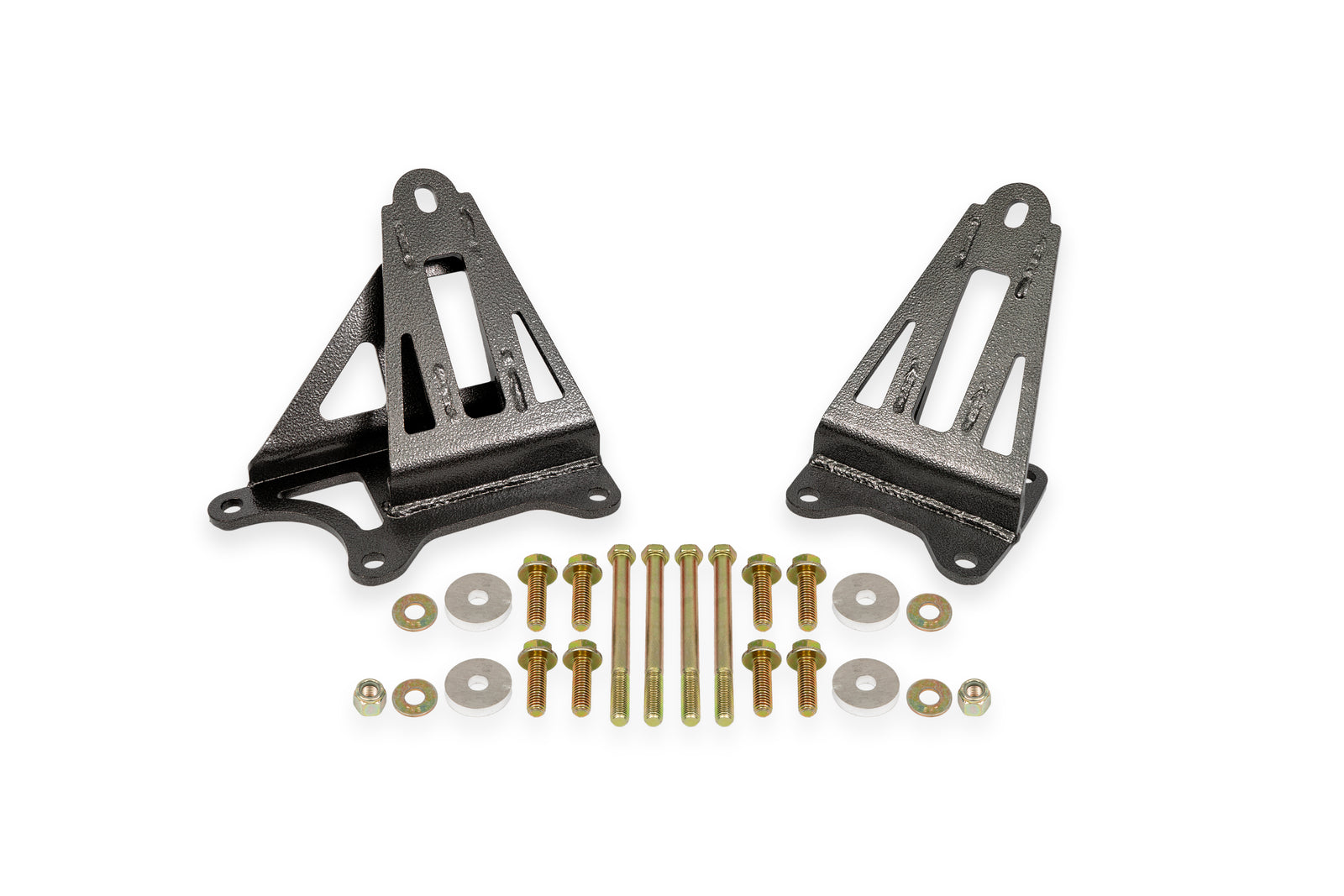 BMR 11-17 S197 Mustang Motor Mount Brackets - Black Hammertone - MM008H