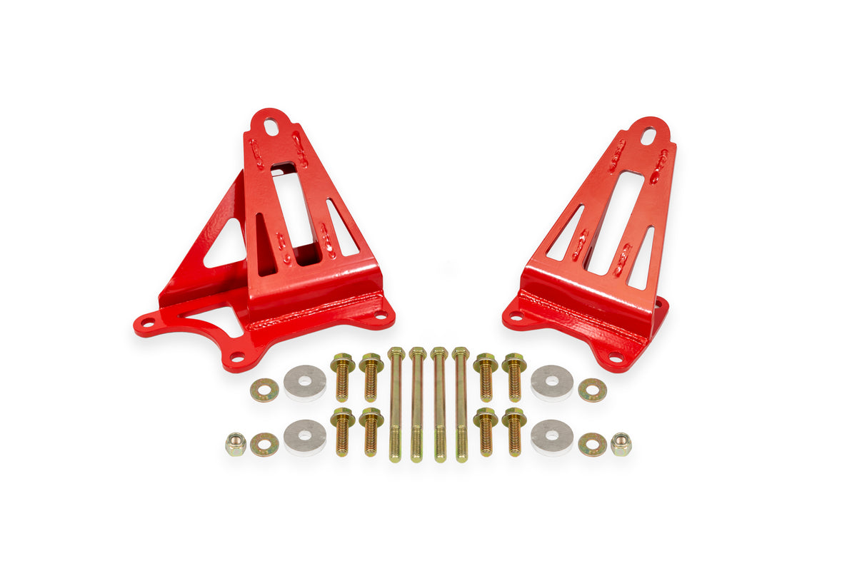BMR 11-17 S197 Mustang Motor Mount Brackets - Red - MM008R