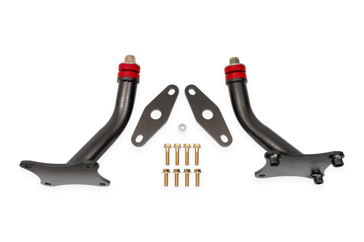 BMR 16-17 6th Gen Camaro Motor Mount Kit w/ Integrated Stands (Polyurethane) - Black Hammertone - MM010H