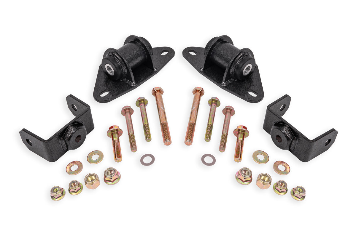 BMR 14-19 Chevrolet Corvette Motor Mount Kit - Black Hammertone - MM571H