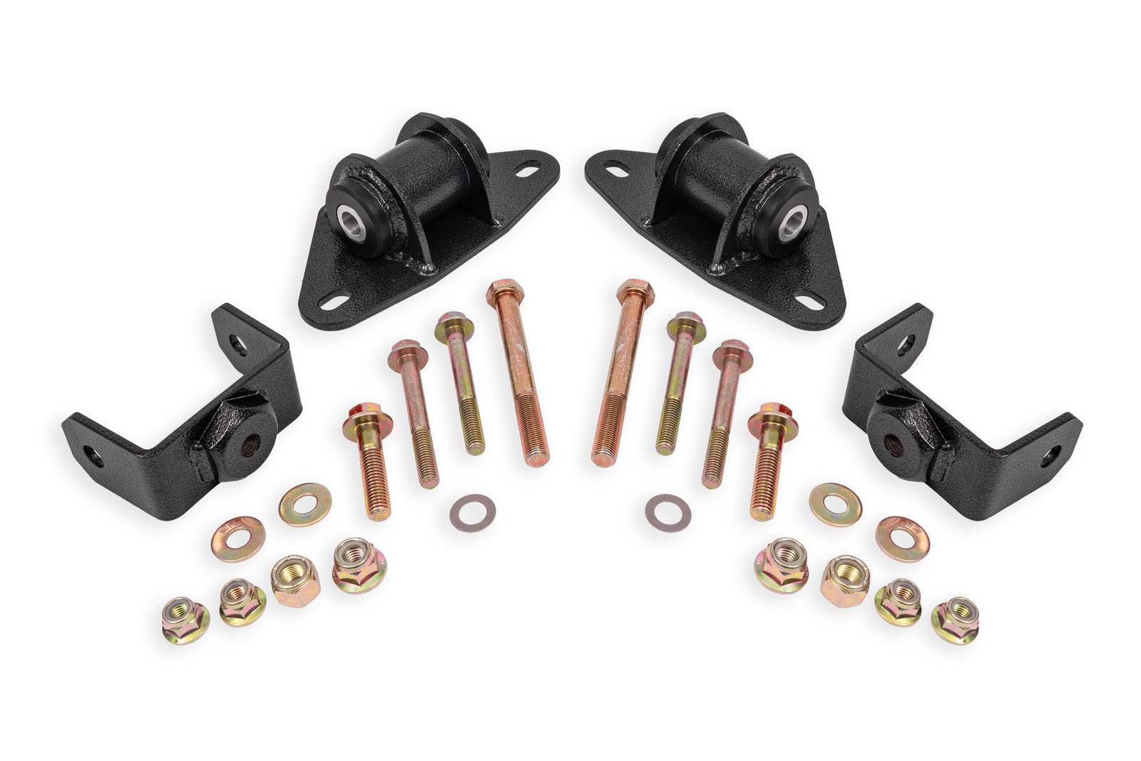 BMR 14-19 Chevrolet Corvette Motor Mount Kit - Black Hammertone - MM571H
