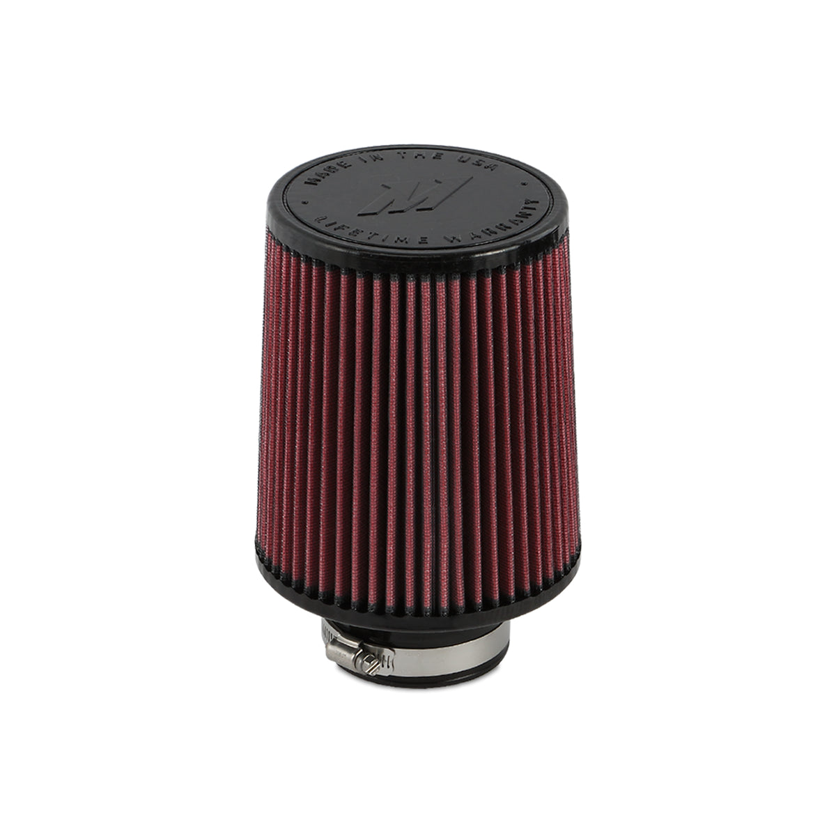 Mishimoto Performance Air Filter - 3in Inlet / 7in Length - MMAF-3007 by Mishimoto - angle view