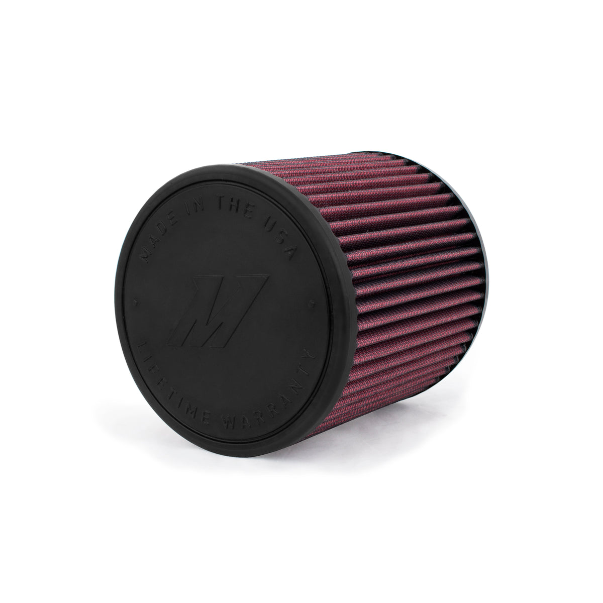 Mishimoto Performance Air Filter 4in Inlet 6in Filter Length - MMAF-4006 by Mishimoto - angle view