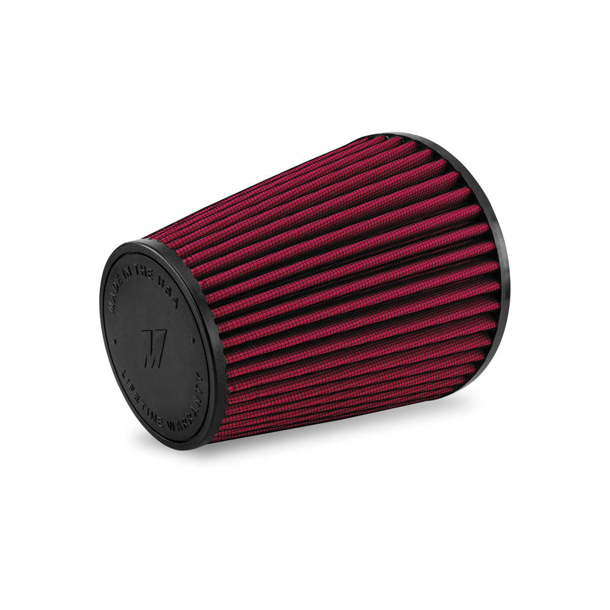 Mishimoto Air Filter 4.5in Inlet 7.8in Filter Length Oiled - MMAF-4578 by Mishimoto - angle view