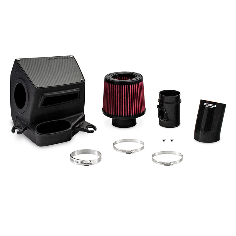 Mishimoto 2018+ Honda Accord 2.0T Performance Air Intake - Black - MMAI-ACRD20-18 for 2016-2021 Honda Civic - angle view
