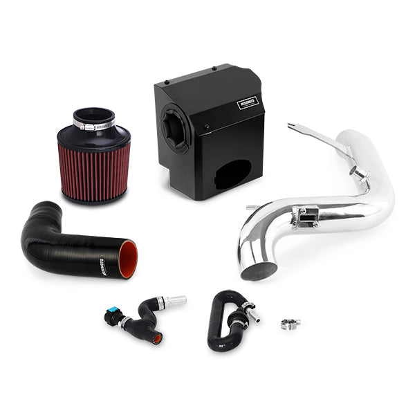 Mishimoto 2016 Ford Fiesta ST 1.6L Performance Air Intake Kit - Polished - MMAI-FIST-16P for 2014-2019 Ford Fiesta ST - angle
