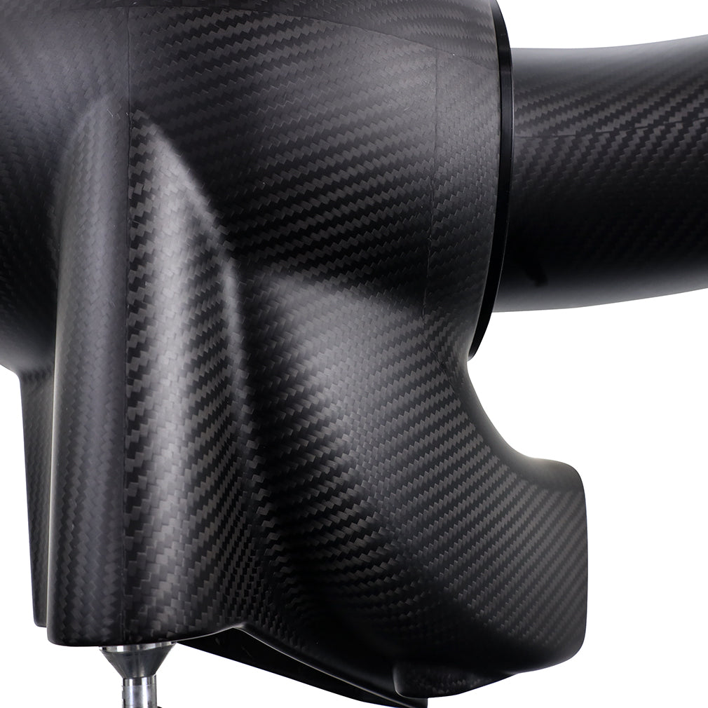 Mishimoto 2021+ BMW G8X M2/M3/M4 Performance Intake Carbon Fiber Matte - MMAI-G80-21CFM for 1984-1993 BMW 3 Series - side vie