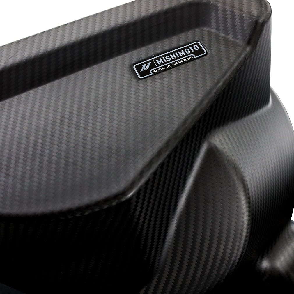 Mishimoto 2021+ BMW G8X M2/M3/M4 Performance Intake Carbon Fiber Matte - MMAI-G80-21CFM for 1984-1993 BMW 3 Series - rear vie