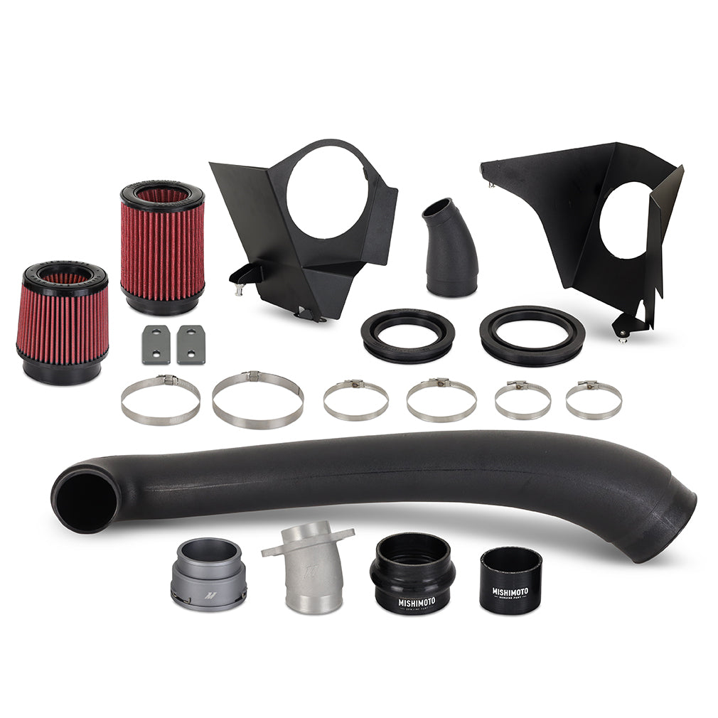 Mishimoto 2021+ BMW G8X M2/M3/M4 3.0L S58B30 Open Airbox Performance Intake - MMAI-G80-21H for 2021-2025 BMW M3 - angle view