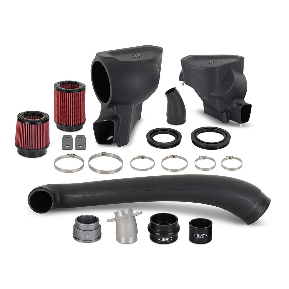Mishimoto 2021+ BMW G8X M2/M3/M4 Performance Air Intake Kit - MMAI-G80-21 for 1984-1993 BMW 3 Series - installed view