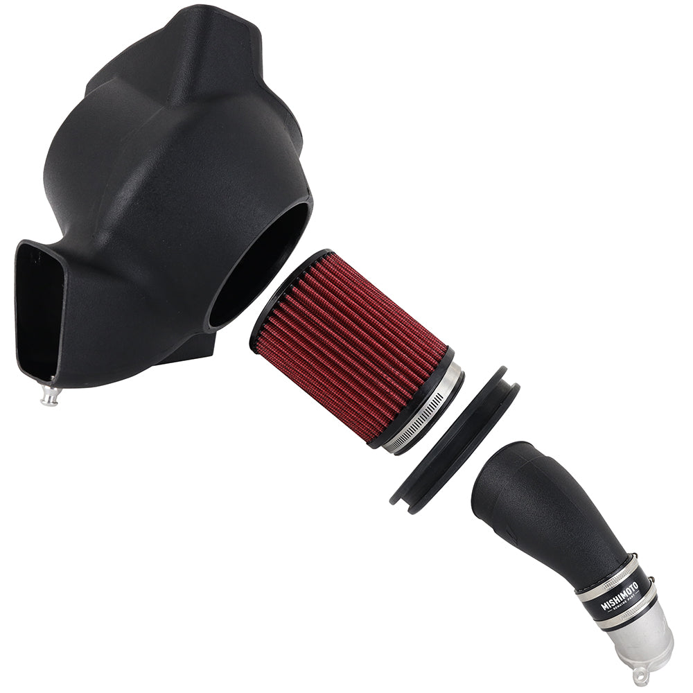 Mishimoto 2021+ BMW G8X M2/M3/M4 Performance Air Intake Kit - MMAI-G80-21 for 1984-1993 BMW 3 Series - angle view