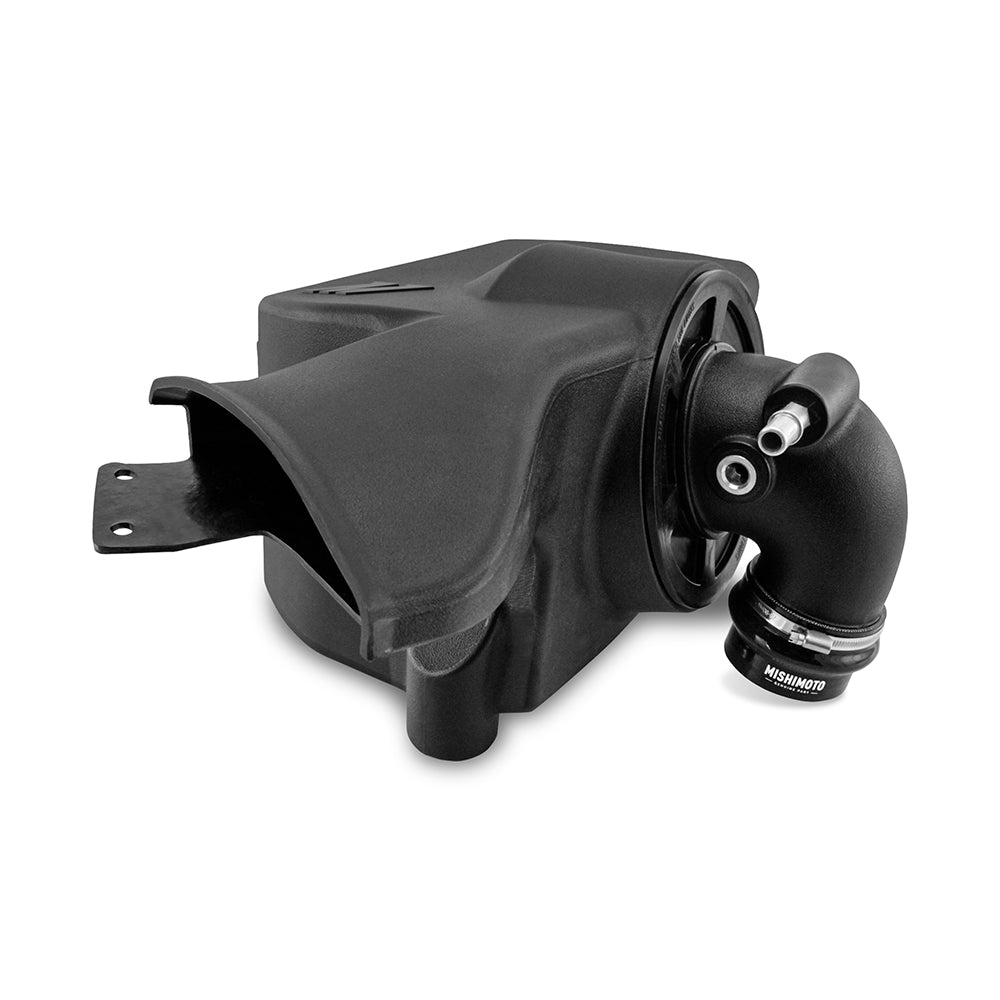 Mishimoto 2019+ Ford Ranger 2.3L EcoBoost Air Intake w/ Oiled Filter - MMAI-RGR-19 for 2019-2023 Ford Ranger - angle view