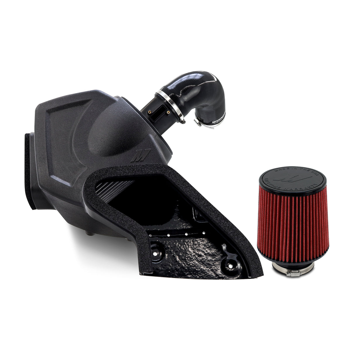 Mishimoto 2024+ Toyota Tacoma Performance Air Intake - Oiled - MMAI-TAC-24 for 2024-2025 Toyota Tacoma - angle view