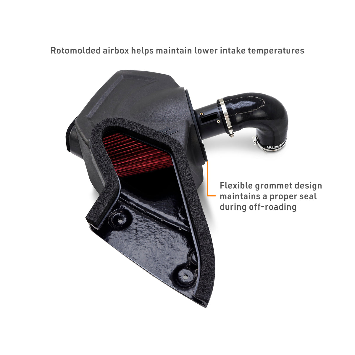 Mishimoto 2024+ Toyota Tacoma Performance Air Intake - Oiled - MMAI-TAC-24 for 2024-2025 Toyota Tacoma - detail view
